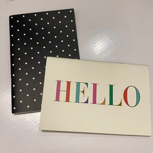 Kate Spade Hello Notebooks polka dot